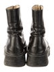 The Row Zipped 1 Leather Combat Boots