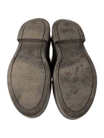 The Row Zipped 1 Leather Combat Boots