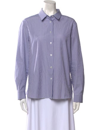 The Row Sadie Striped Button-Up Top