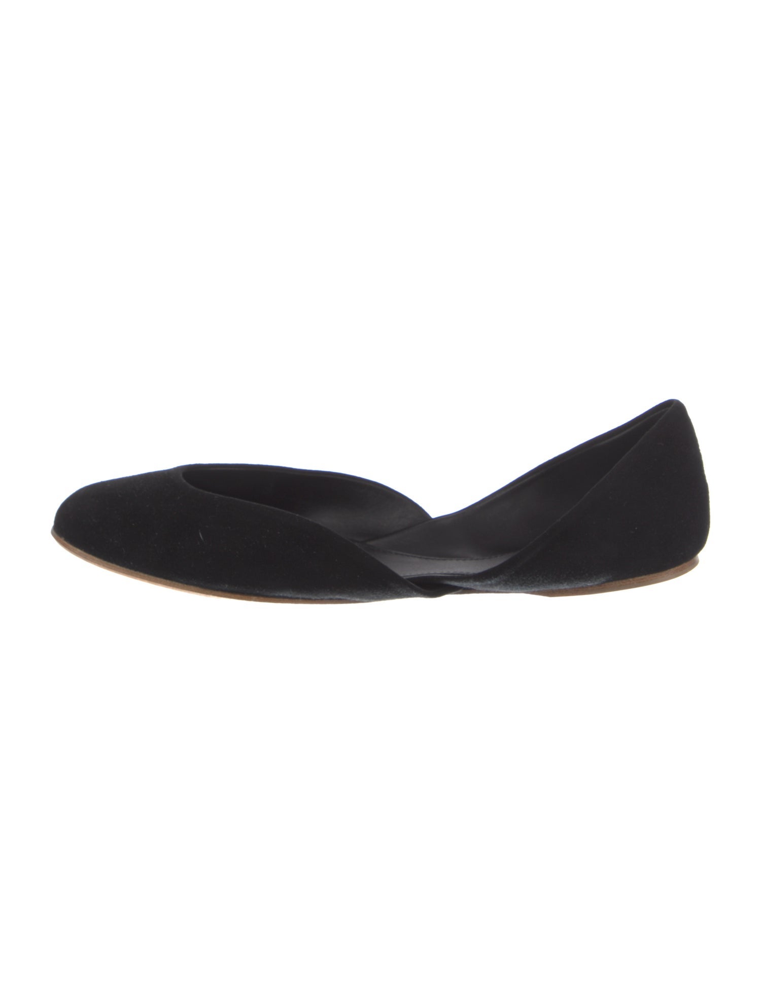The Row Gemma Suede D'Orsay Flats
