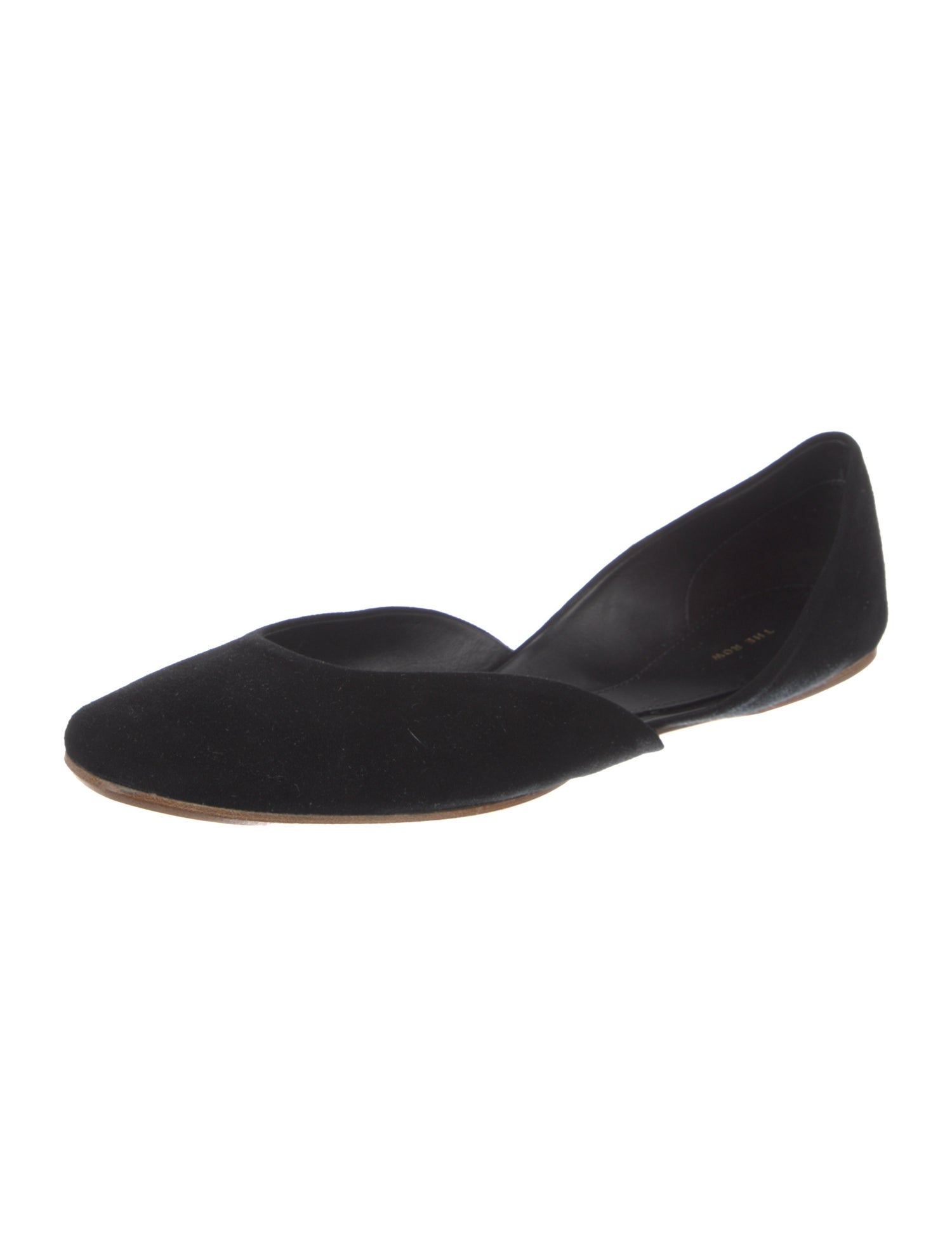 The Row Gemma Suede D'Orsay Flats