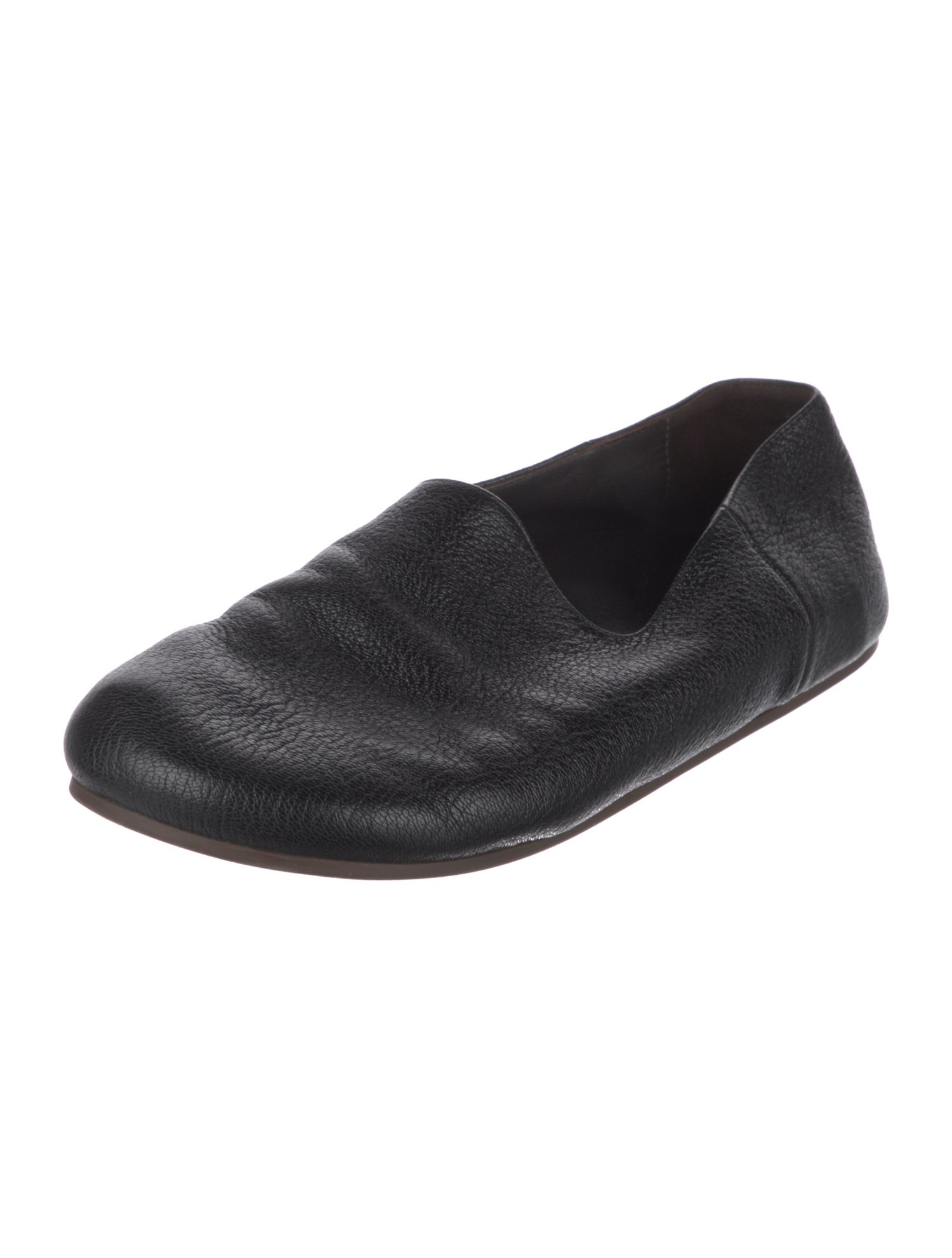 The Row Leather Ballet Flats