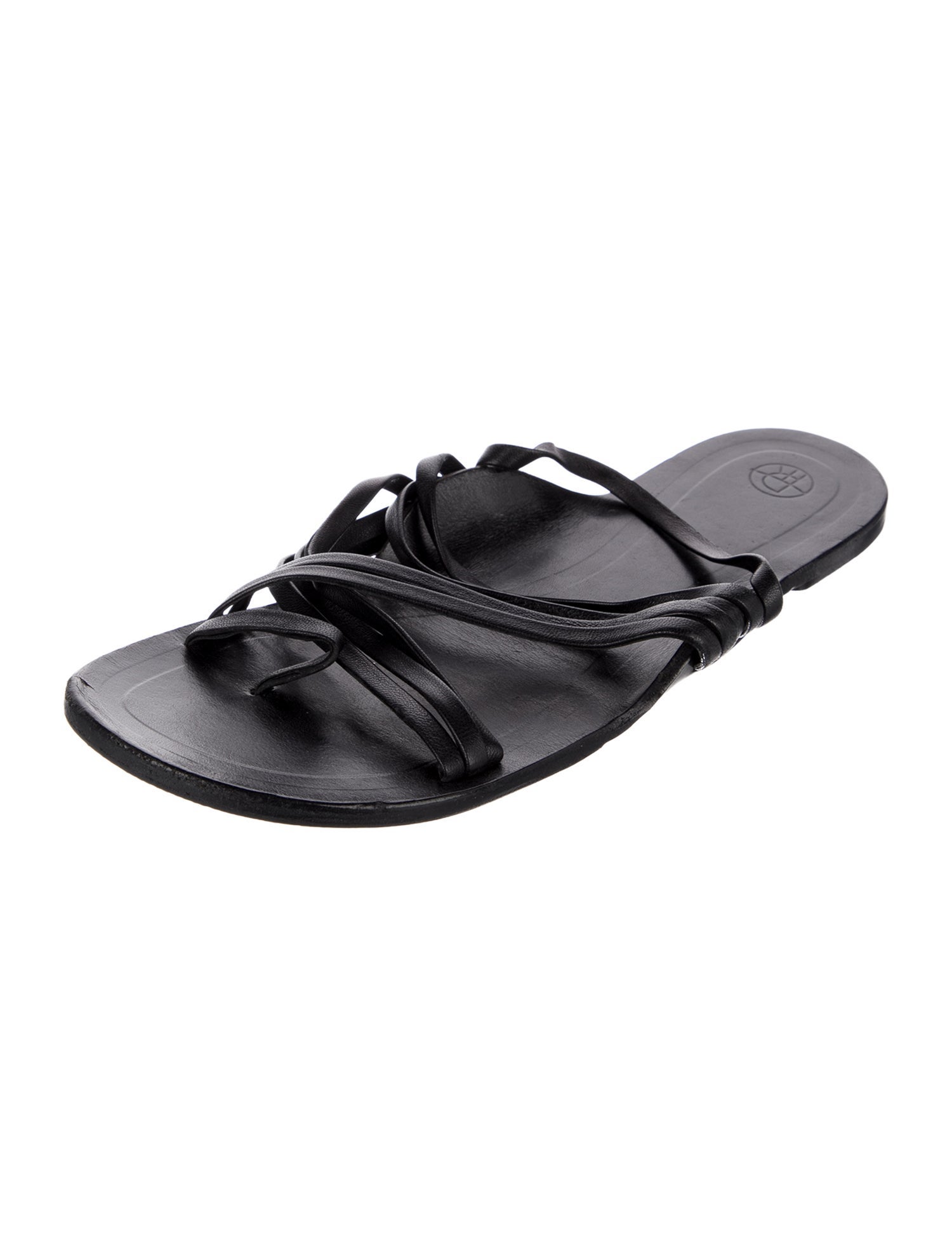 The Row Leather Slides