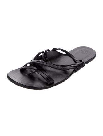 The Row Leather Slides