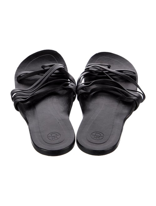 The Row Leather Slides