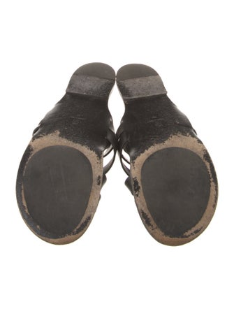 The Row Leather Slides