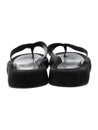 The Row Ginza Leather Flip Flops