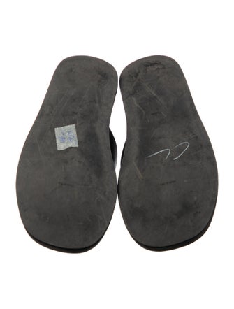 The Row Ginza Leather Flip Flops