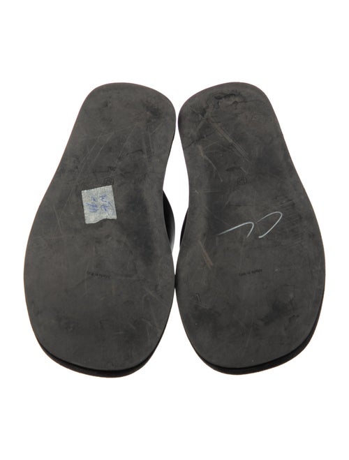 The Row Ginza Leather Flip Flops