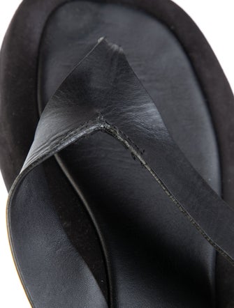 The Row Ginza Leather Flip Flops