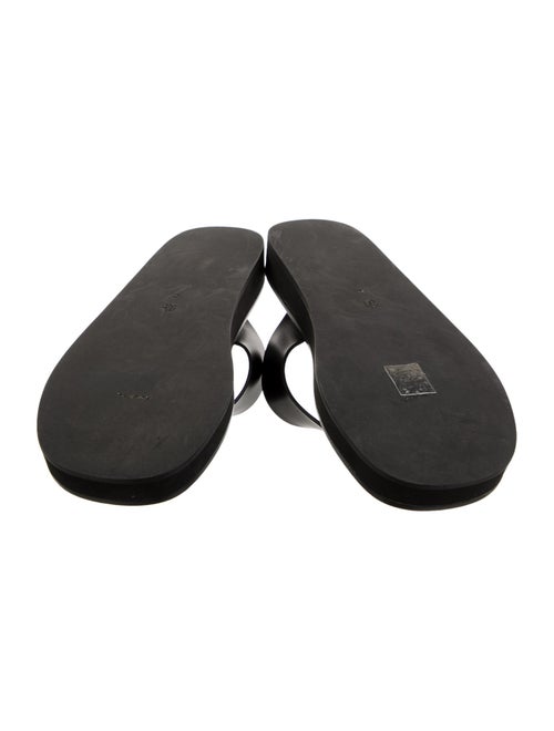 The Row Ginza Leather Flip Flops