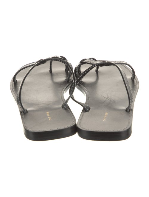 The Row Link Leather Slides