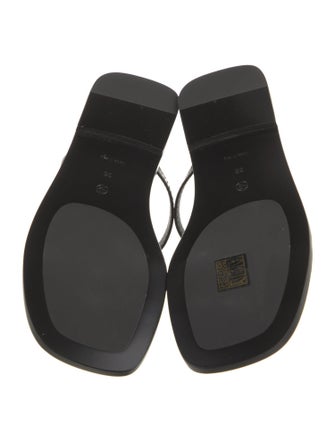 The Row Link Leather Slides