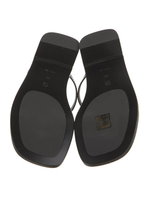 The Row Link Leather Slides