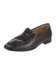 The Row Leather Pleated Accents Loafers