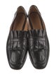 The Row Leather Pleated Accents Loafers