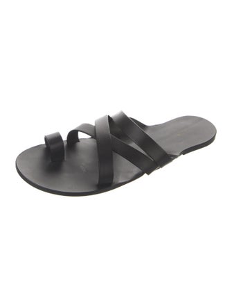 The Row Kris Leather Slides