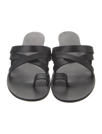 The Row Kris Leather Slides
