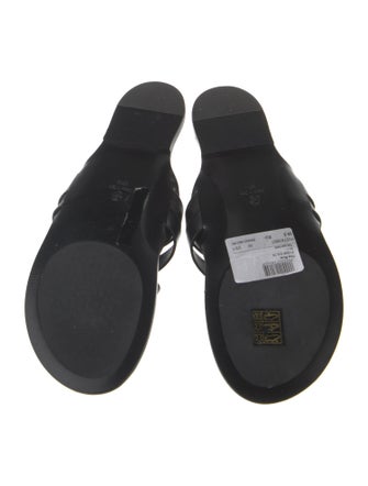 The Row Kris Leather Slides