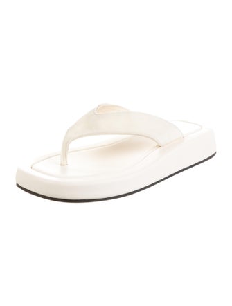 The Row Velvet Flip Flops