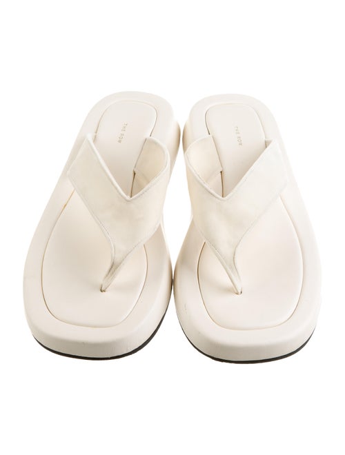 The Row Velvet Flip Flops