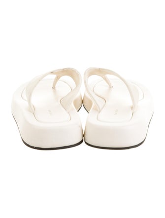 The Row Velvet Flip Flops