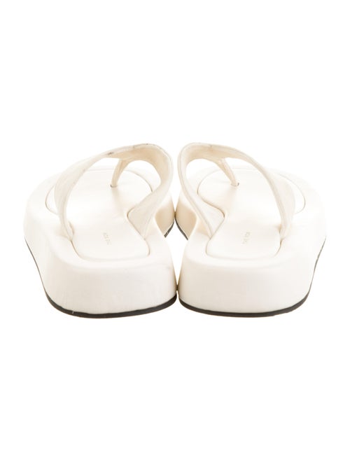 The Row Velvet Flip Flops