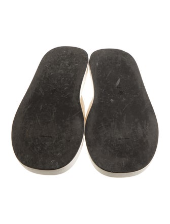 The Row Velvet Flip Flops
