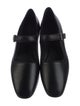 The Row Leather Mary Jane Flats