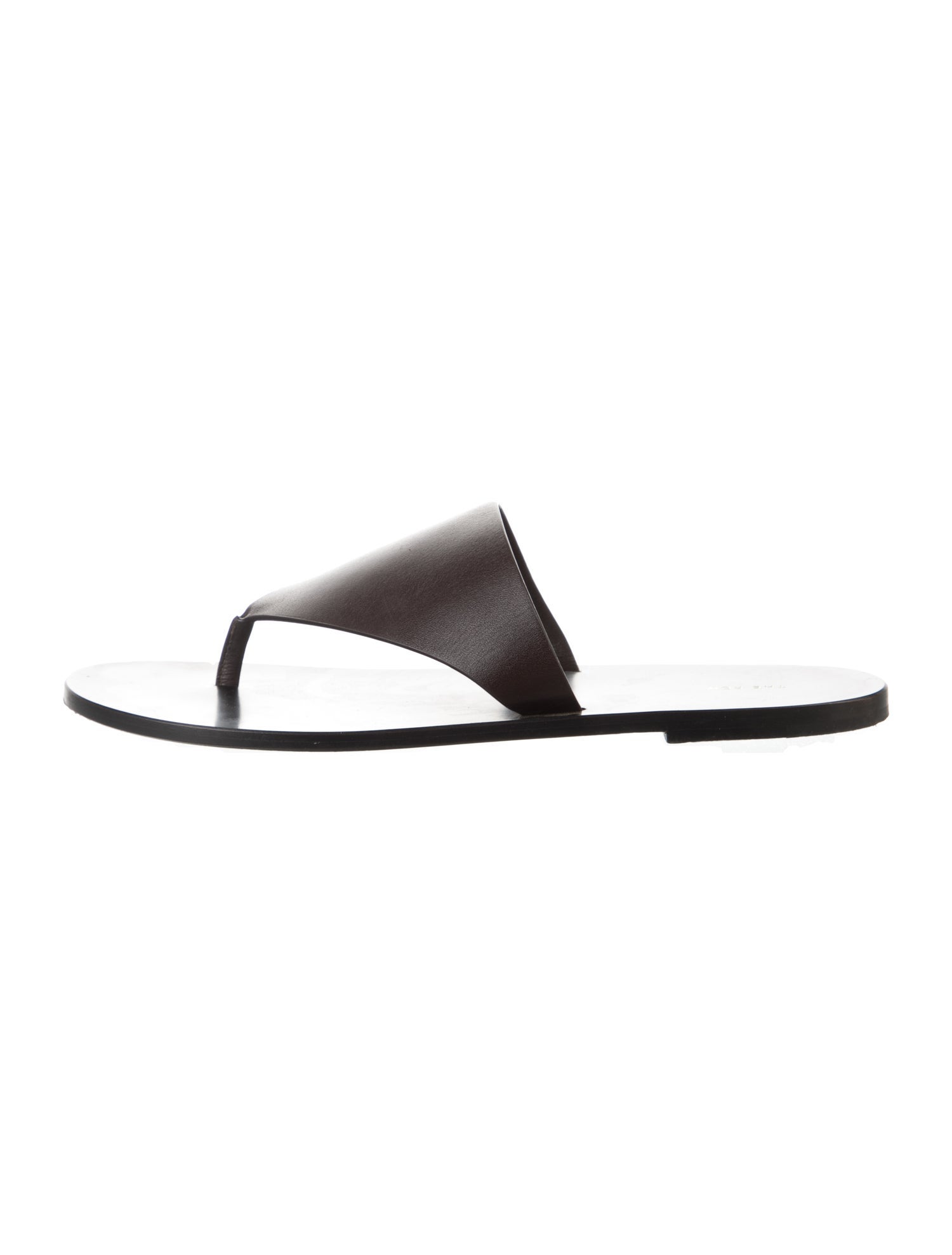 The Row Avery Leather Slides