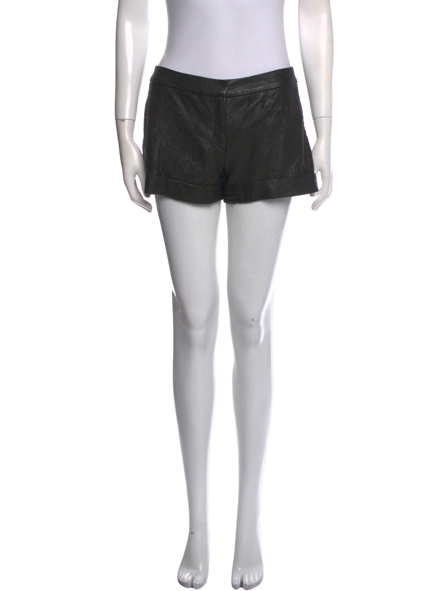 The Row Lambskin Mini Shorts
