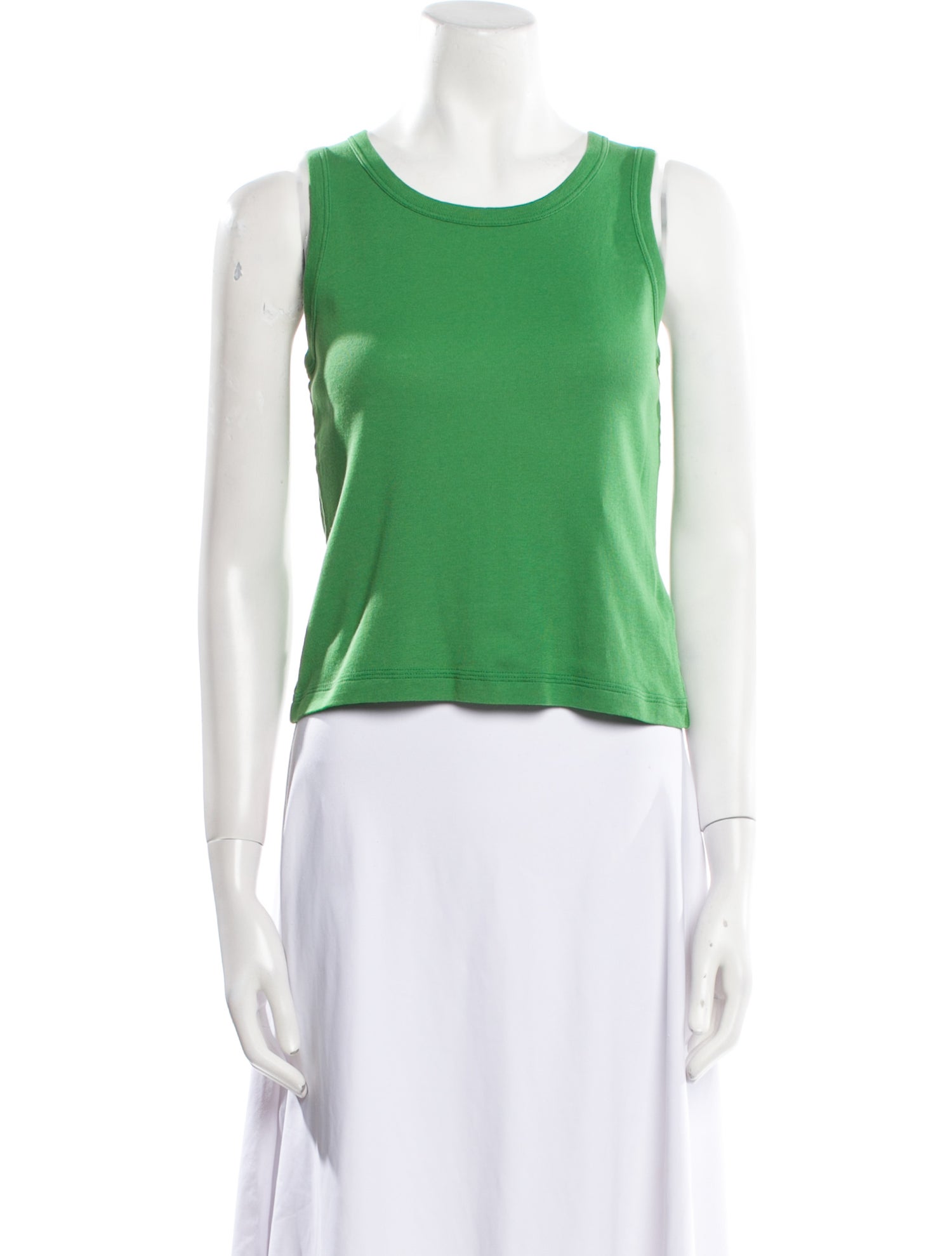 The Row Giorgix Scoop Neck Crop Top