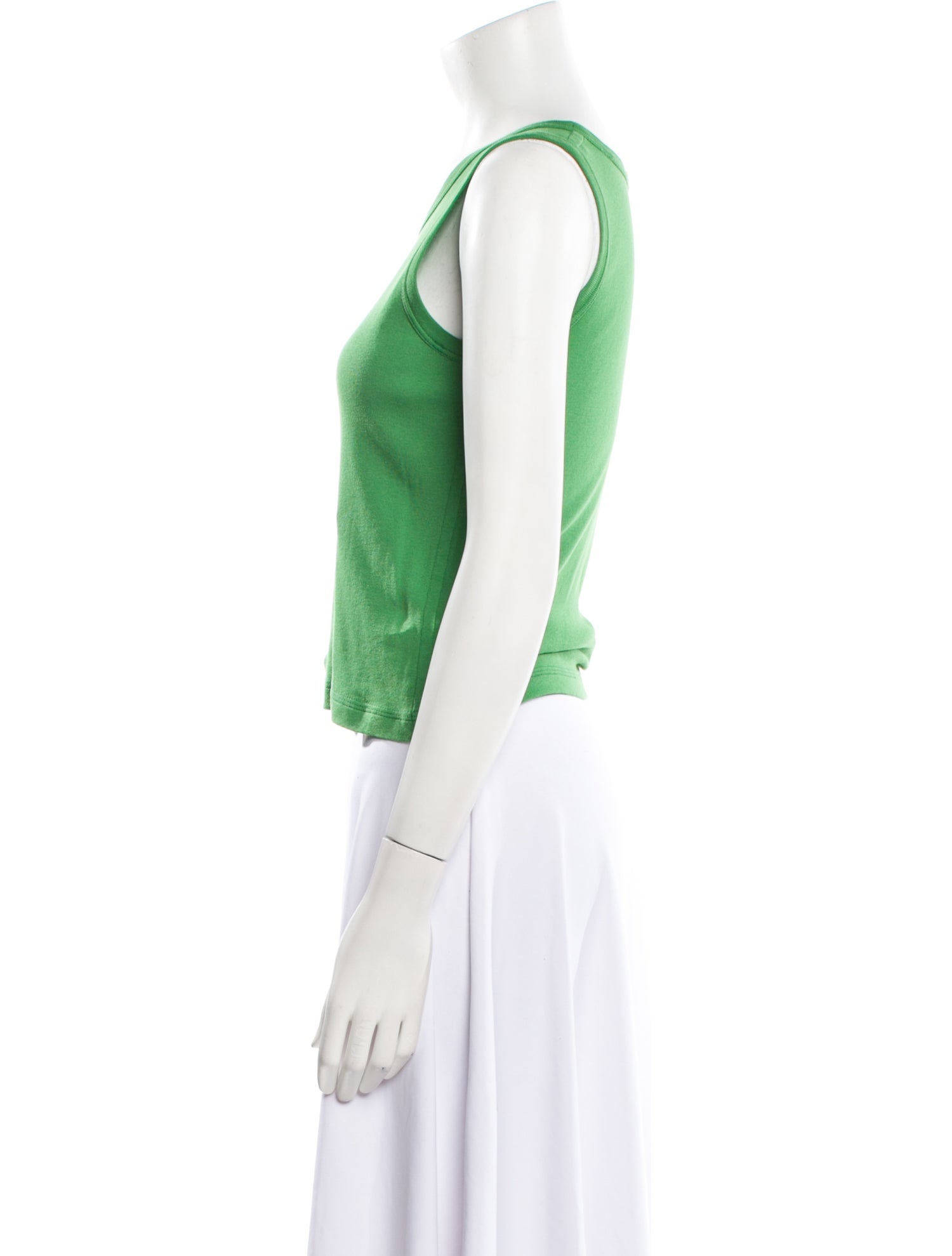 The Row Giorgix Scoop Neck Crop Top