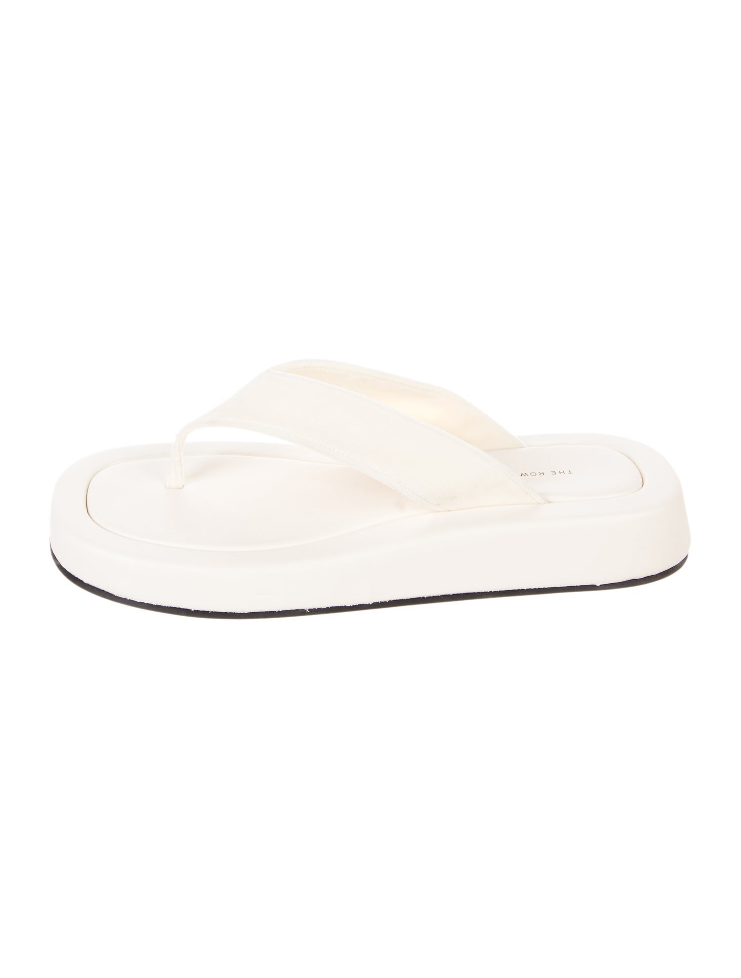 The Row Ginza Leather Flip Flops