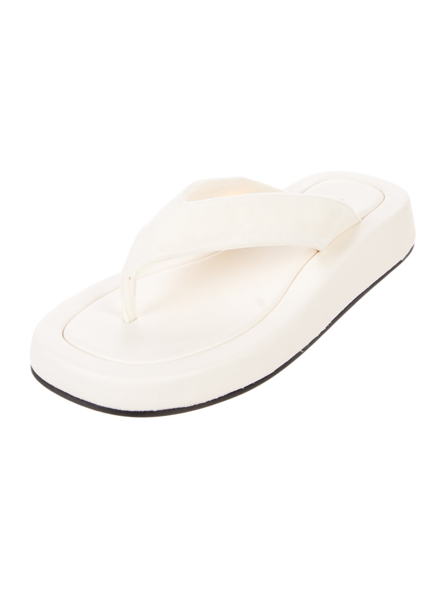 The Row Ginza Leather Flip Flops