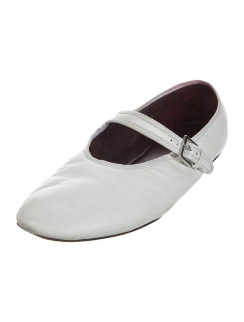The Row Ava Leather Mary Jane Flats