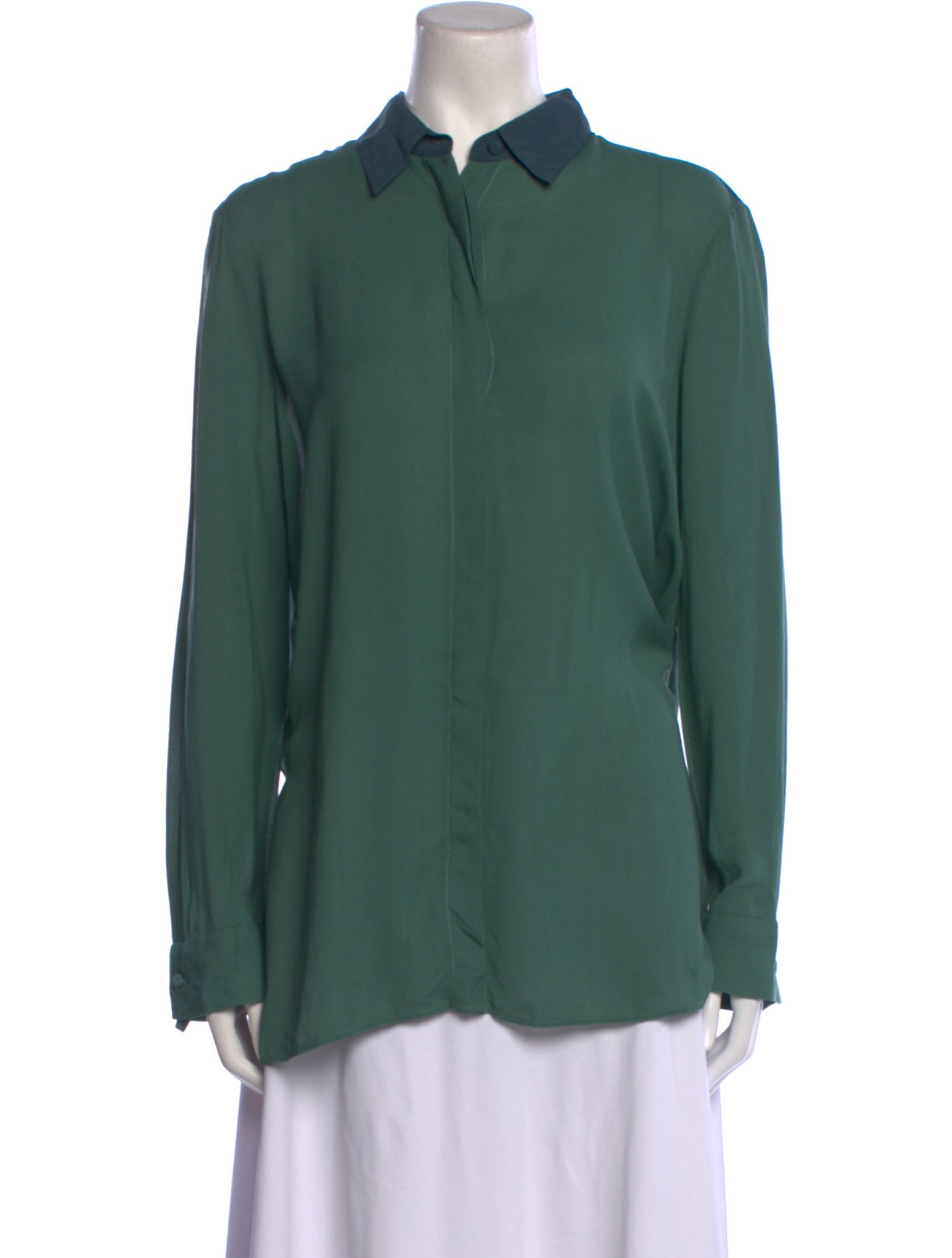 The Row Long Sleeve Button-Up Top