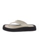The Row Ginza Platform Leather Flip Flops