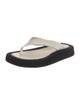 The Row Ginza Platform Leather Flip Flops