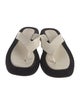 The Row Ginza Platform Leather Flip Flops