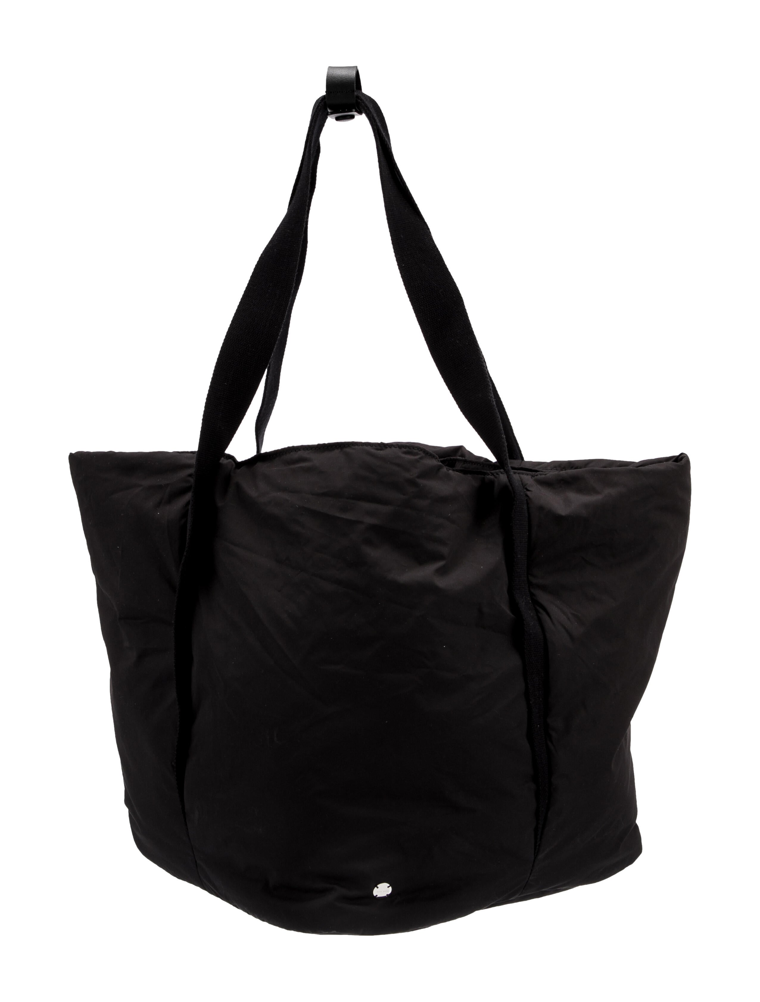 The Row Nylon Nylon Drew Tote Black