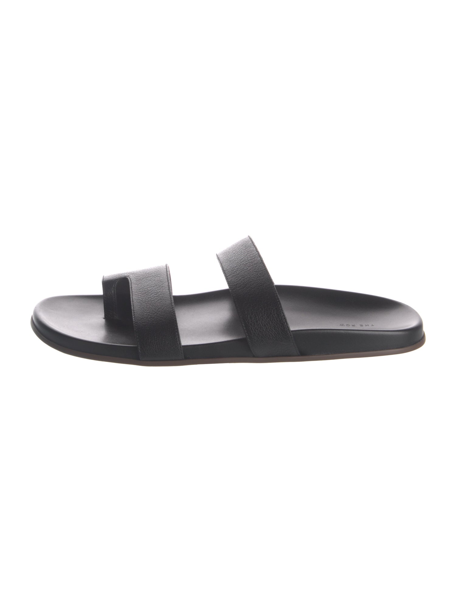 The Row Hugh Leather Slides
