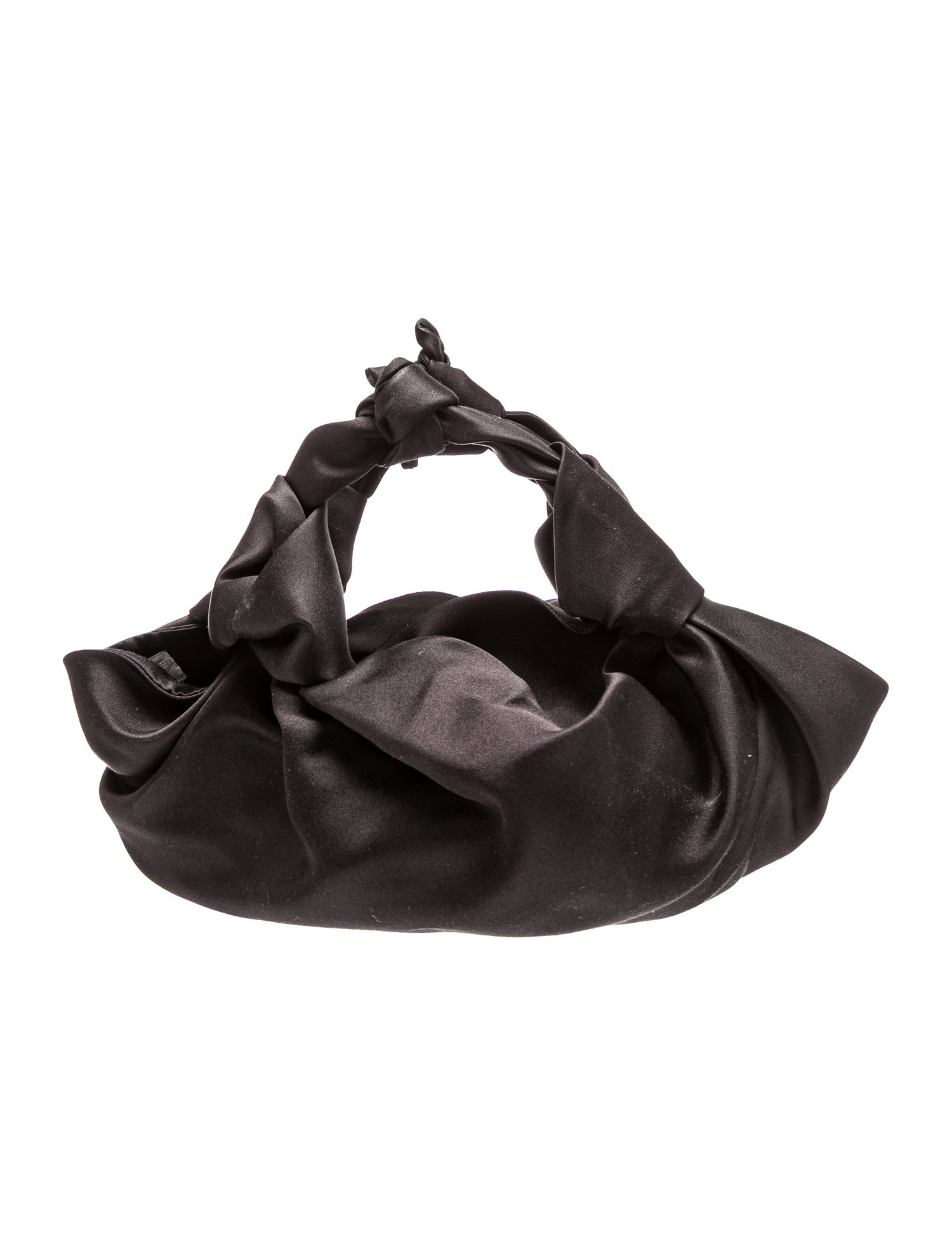 The Row Satin Ascot Black Handle Bags, Handbags THR178889