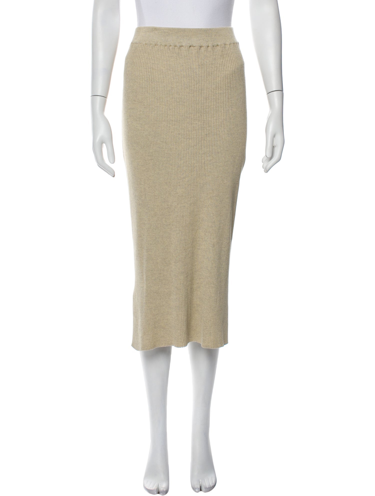 The Row Silk Midi Length Skirt