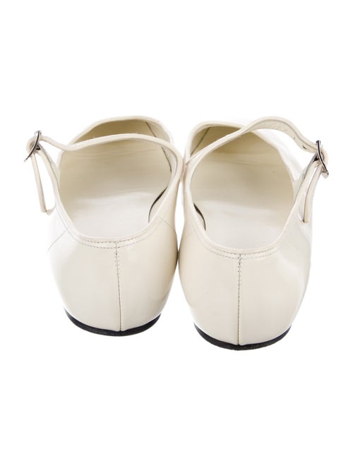 The Row Leather Mary Jane Flats