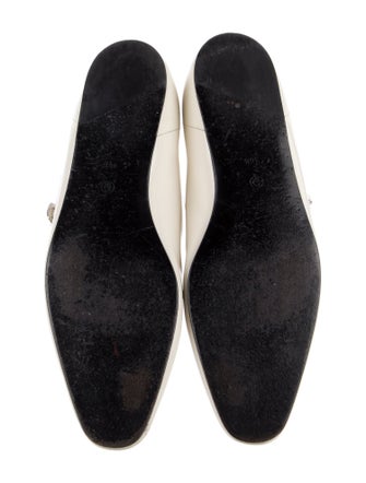 The Row Leather Mary Jane Flats