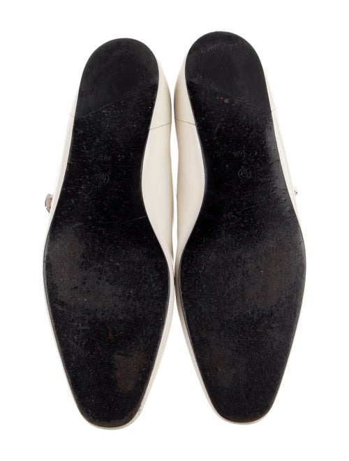 The Row Leather Mary Jane Flats