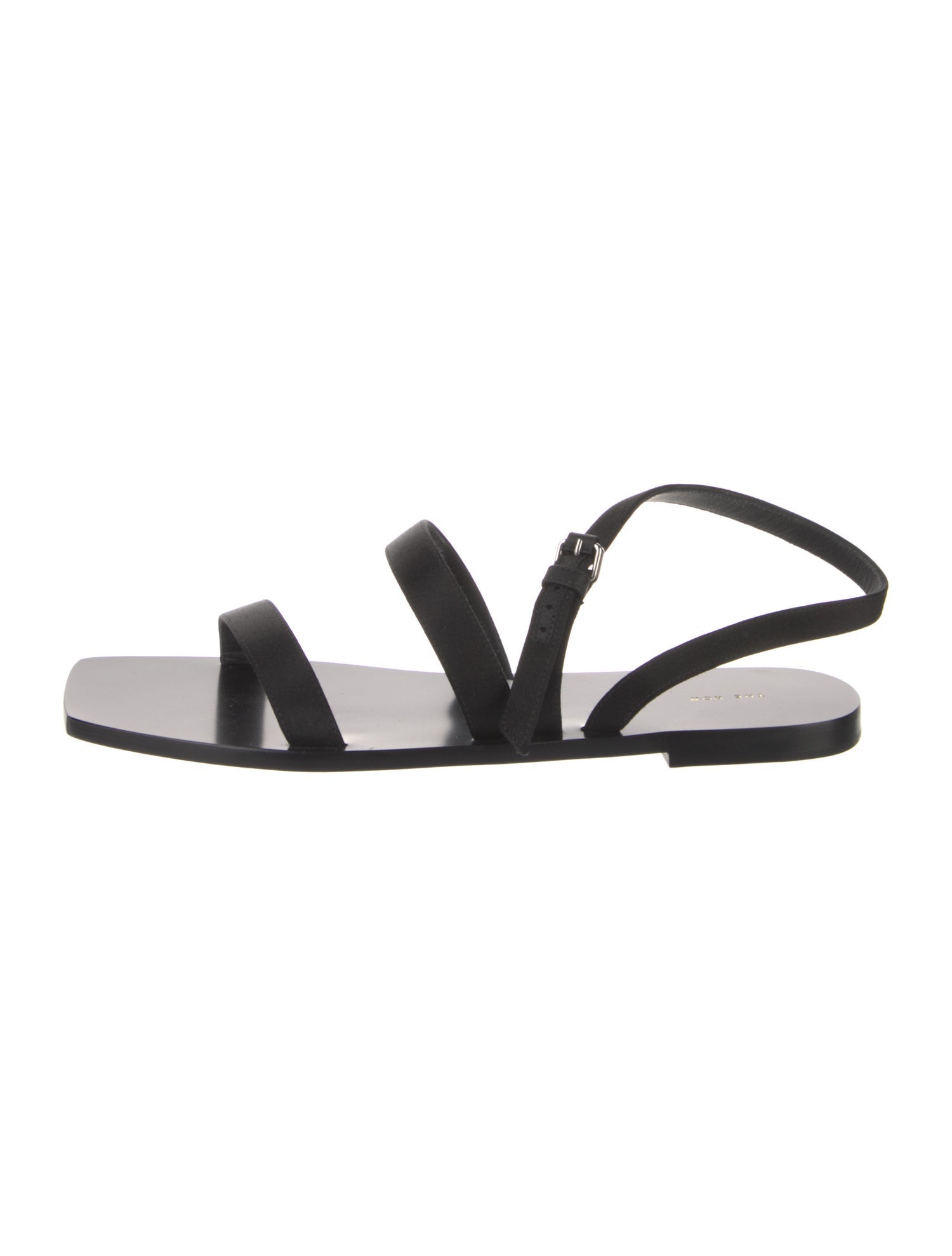 The Row Satin Slingback Sandals