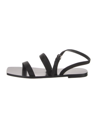 The Row Satin Slingback Sandals