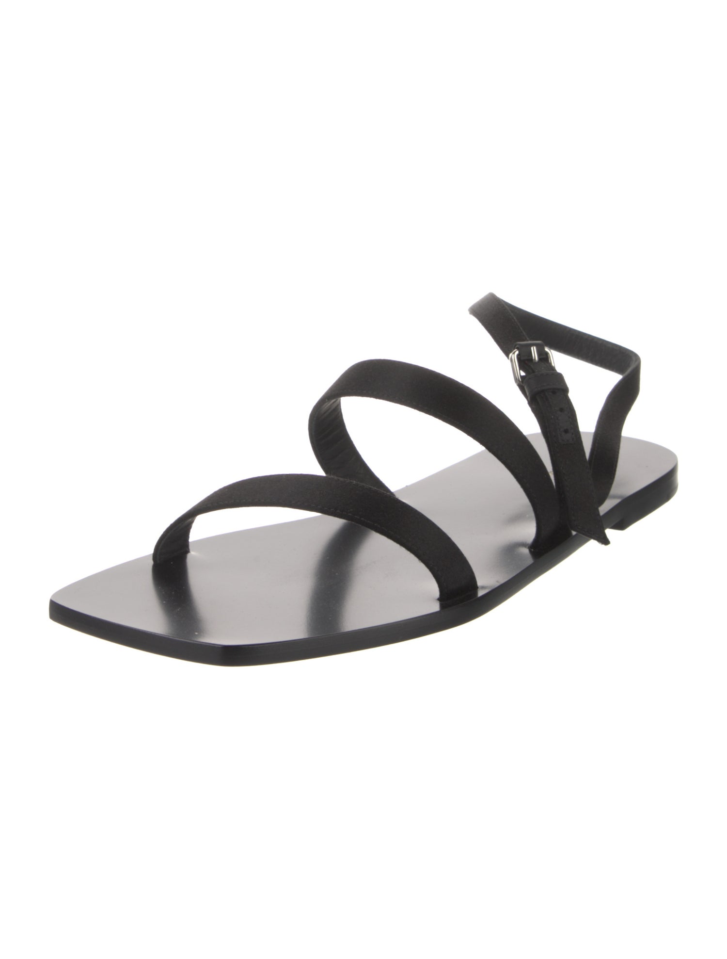 The Row Satin Slingback Sandals